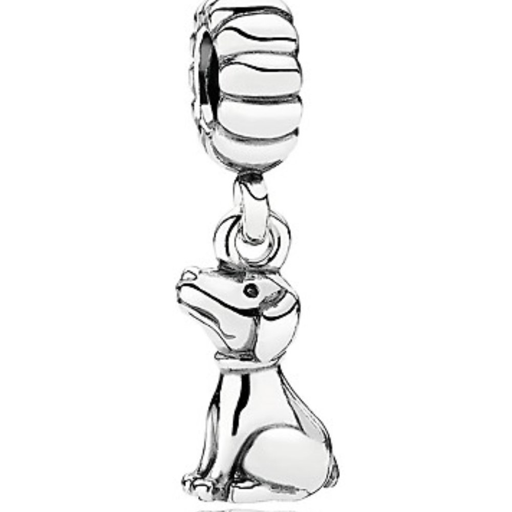 Rare Find Discontinued Pandora Dog Charm ~ NEW